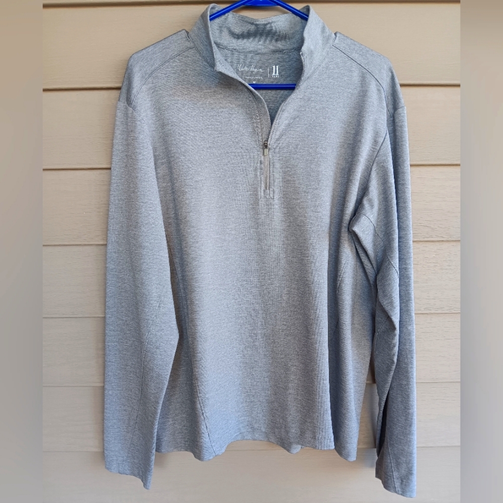 EUC Men's Walter Hagen Golf 11 Majors Gray Quarter-Zip Size M